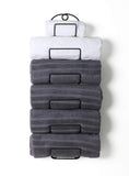 Soduku Towel Rack Wall Mounted Metal Wine Rack Towel Shelf for Bathroom