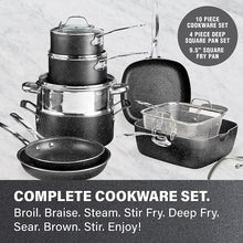 Load image into Gallery viewer, 20-Piece Aluminum Ultra - Durable Non - Stick Diamond Infused Cookware and Bakeware Set