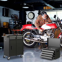 Load image into Gallery viewer, 2 - in - 1 Rolling Tool Chest, 5-Drawer Tool Storage Cabinet with Wheels, Adjustable Shelf, Tool Box Organizer for Garage Warehouse Workshop