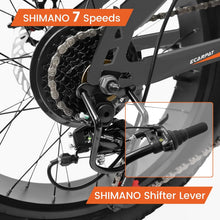 Load image into Gallery viewer, 20 in Mountain Bike for 7 - 15 Years Old, 7 Speed Kids Bike with High Carbon Steel Frame, Fat Tire and Dual Disc Brake, Front Suspension Mountain