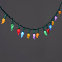 Load image into Gallery viewer, 60ct LED C6 Faceted Christmas String Lights Multicolor with Green Wire - Wondershop