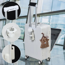 Load image into Gallery viewer, 24 in Checked Luggage with Front Pocket, USB Charging Port, Built - in Lock Carry on Suitcase, Cup Holder and Phone Holder, Medium Hardside Suitcase