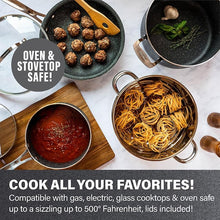 Load image into Gallery viewer, 20-Piece Aluminum Ultra - Durable Non - Stick Diamond Infused Cookware and Bakeware Set