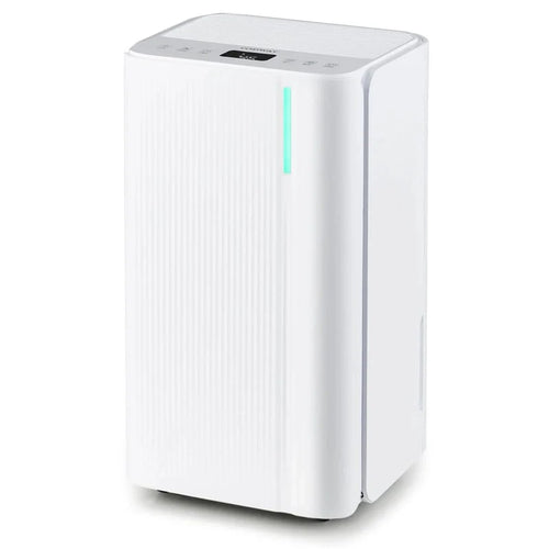 32 Pint Dehumidifier with 3.3FT Drain Hose, 24H Timer & 3 - Color Indicator, 2000 Sq.Ft Portable Dehumidifier for Basement, Bedroom, Bathroom
