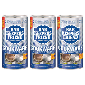 (3 Pack) Bar Keepers Friend Cookware and Sink Cleaner - 12 oz. Each