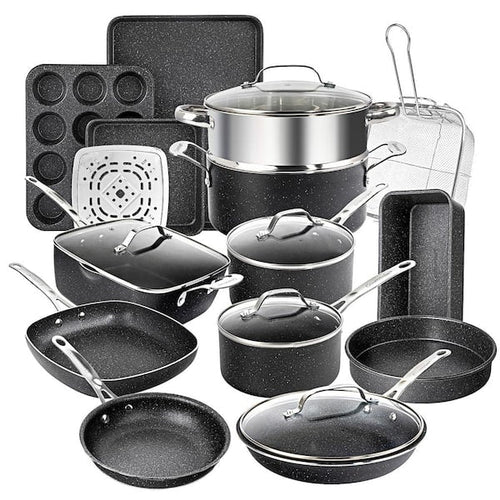 20-Piece Aluminum Ultra - Durable Non - Stick Diamond Infused Cookware and Bakeware Set