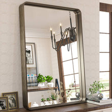 Load image into Gallery viewer, Tyro Bathroom Decorative Home Decor Corner Hangs Accent Mirror Latitude Run Finish: Bronze, Size: 24" x 36"